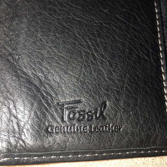 Fossil Handbags - Fossil Black Leather Wallet